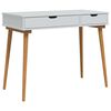 vidaxl Sminkebord FAUSKE Hvit 100 x 50 x 78 cm