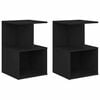 vidaXL Nattbord 2 stk svart 35x35x55 cm konstruert tre