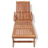 vidaXL Solseng heltre teak