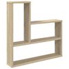 vidaXL Vegghylle Sonoma eik 60 x 11 x 60 cm Konstruert tre