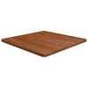 vidaXL Firkantet bordplate m&oslash;rkebrun 70x70x2,5 cm behandlet heltre eik
