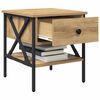 vidaXL Nattbord artisan eik 40 x 42 x 45 cm Ingeni&oslash;rtre og metall