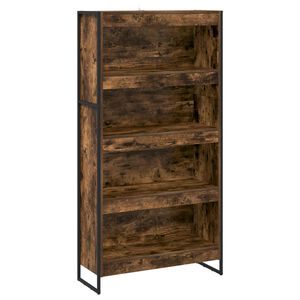 vidaXL Bokskap 80 x 30 x 155 cm Konstruert tre R&oslash;yk Eik