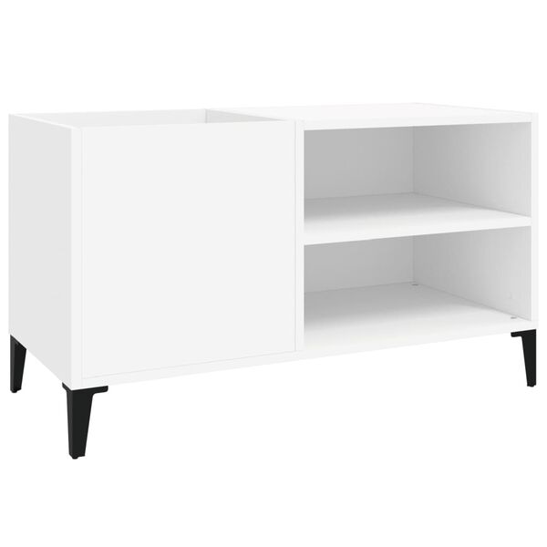 vidaXL Hifi-benk hvit 84,5x38x48 cm konstruert tre