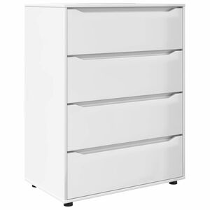 vidaXL Oppbevaringsskap H&oslash;yglanset hvit 80 x 48 x 105 cm