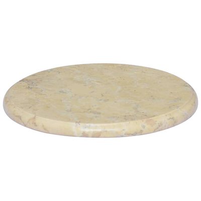 vidaXL Bordplate kremhvit Ø40x2,5 cm marmor