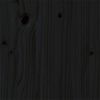 vidaXL Sengeramme svart heltre 150x200 cm King Size