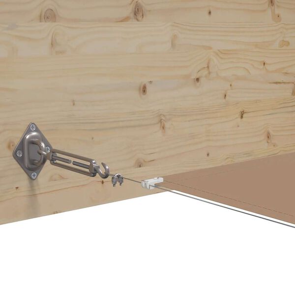 vidaXL Vertikal markise gr&aring;brun 180x1000 cm oxfordstoff