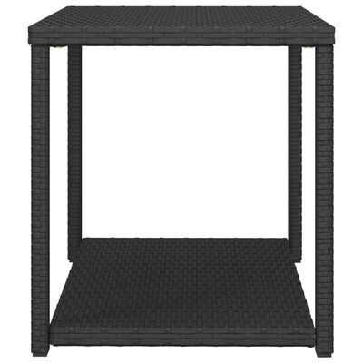 vidaXL Sidebord svart 55x45x49 cm polyrotting