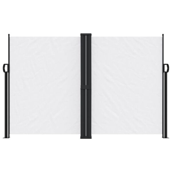 vidaXL Uttrekkbar sidemarkise hvit 160x600 cm