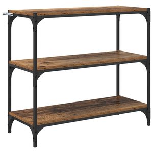 vidaXL Bokskap Gamle tre 80 x 33 x 70,5 cm Ingeni&oslash;rtre og jern