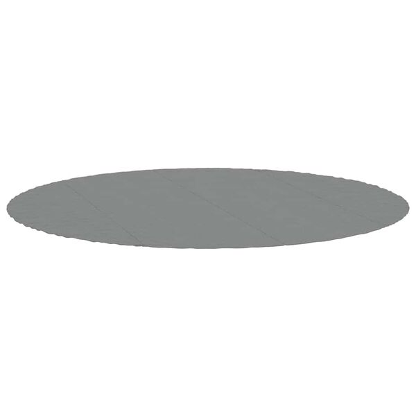 vidaXL Bassengduk lysegr&aring; &Oslash;458 cm polyester geotekstil