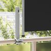 vidaXL Uttrekkbar sidemarkise 60x300 cm svart