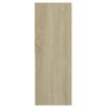 vidaXL Bokhylle sonoma eik 67x24x161 cm konstruert tre