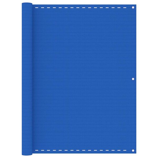 vidaXL Balkongskjerm bl&aring; 120x600 cm HDPE