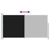 vidaXL Uttrekkbar sidemarkise 160x300 cm svart