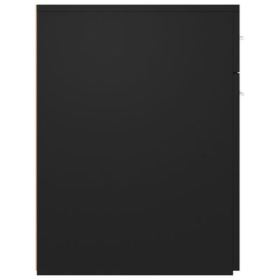 vidaXL Apotekskap svart 20x45,5x60 cm sponplater
