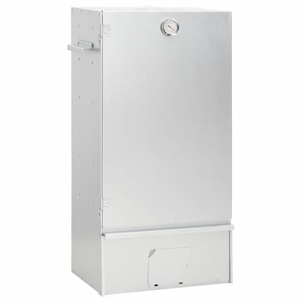 vidaXL R&oslash;ykgrill med treflis 44,5x29x83 cm galvanisert st&aring;l