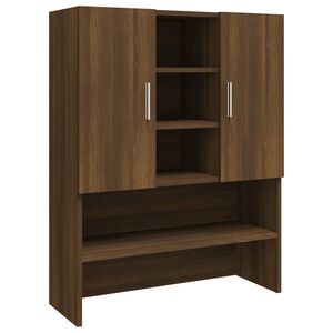vidaXL Vaskemaskinskap brun eik 70,5x25,5x90 cm