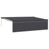 vidaXL Uttrekkbar markise Antrasitt 500 &times; 300 cm