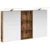 vidaXL Baderomsskapsett 3 stk. 110 x 10,5 x 60,5 cm Konstruert tre