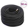 vidaXL Luftslange svart 50 m hybrid gummi og PVC