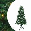 vidaXL Hj&oslash;rne Kunstig Jul Tre med 150 LED gr&oslash;nn 150 cm PVC og metall