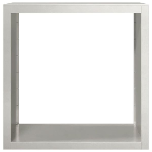 vidaXL Vedstativ 100x40x100 cm rustfritt st&aring;l