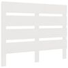 vidaXL Sengegavl hvit 90x3x80 cm heltre furu