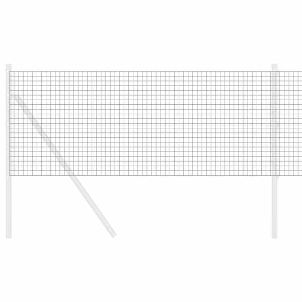 vidaXL Sveist trådgjerde Grå 0.4 x 100 m Stål