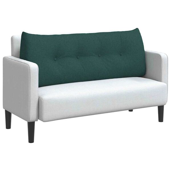 vidaXL Bakputen M&oslash;rkegr&oslash;nn 120 x 24 x 50 cm stoff