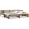 vidaXL Uttrekkbar dagseng uten madrass honningbrun 90x190 cm