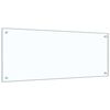 vidaXL Kj&oslash;kkenbakplate 2 pcs Gjennomsiktig 100 x 40 cm herdet glass