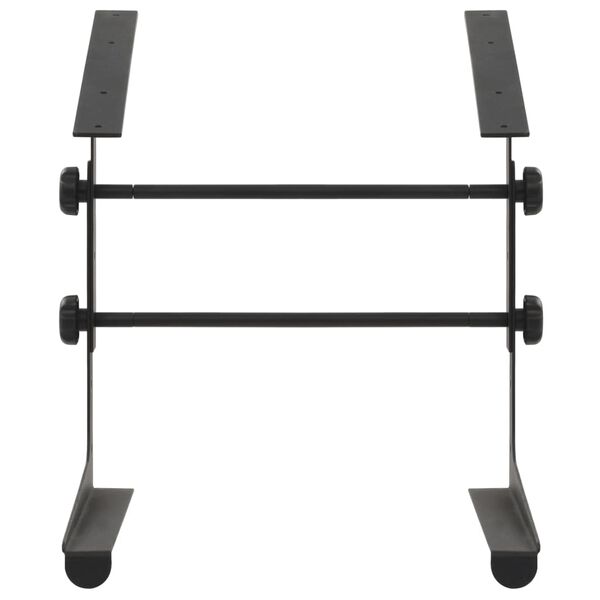 vidaXL Laptopstativ svart 30,5x28x(24,5-37,5) cm st&aring;l