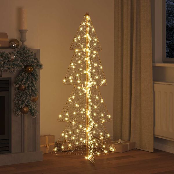 vidaXL Juletre med 160 LED Varmhvit 150 cm PET
