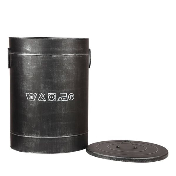 LABEL51 Skittent&oslash;yskurv 40x40x58 cm L antikk svart