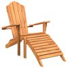 vidaXL Adirondack hagestol med fotst&oslash;tte i heltre teak