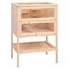 vidaXL Hamsterbur 55x40x80 cm heltre gran