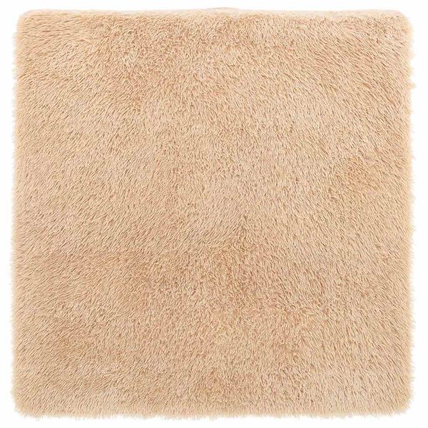 vidaXL Flossteppe med lang luv NAVARRA beige 200x200 cm polyester