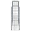 vidaXL Gabionkurver buede 20 stk 400x50x140/160 cm galvanisert jern
