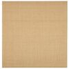 vidaXL Teppe naturlig sisal 100x100 cm
