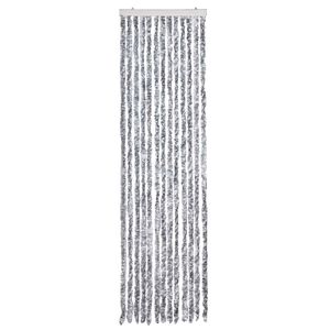 vidaXL Insektgardin hvit og gr&aring; 56x200 cm chenille