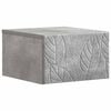 vidaXL Vegghengt Nattbord Betonggr&aring; 49 x 34,5 x 20 cm Konstruert tre