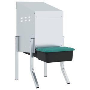 vidaXL Kyllingkasse 1 rom med ben galvanisert stål