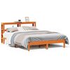 vidaXL Sengeramme uten madrass brun 135x190 cm heltre furu