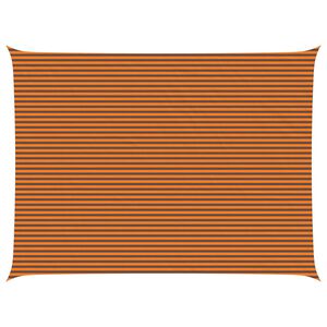 vidaXL Solskygge seil Oransje og Brunt 8 x 6 m 100% polyester Oxford