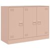 vidaXL Skjenk rosa 99x39x73 cm st&aring;l