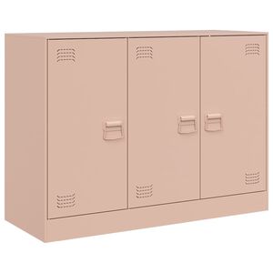 vidaXL Skjenk rosa 99x39x73 cm st&aring;l