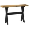vidaXL Konsollbord NOAIN X-formede ben 120x30x75 cm heltre furu