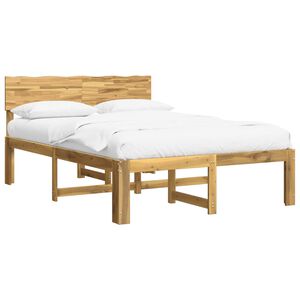vidaXL Dobbel Sengramme med Hodegjerde ROSTOCK Hvit 120 x 200 cm